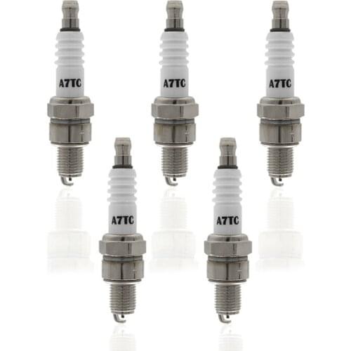5 x Spark Plug A7TC for GY6 50Cc 125Cc 150Cc Engine Scooter, Go Kart, Quads, Dirt Bike, Moped, ATV