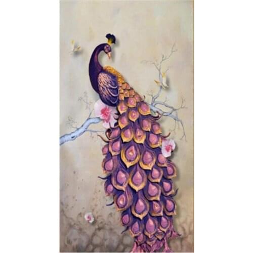 Diamond Painting Cross Stitch"Animal Peacock" 5D Full Square Drill Daimond Painting Kit Diamant Embroidery Handmade Art Gift H10
