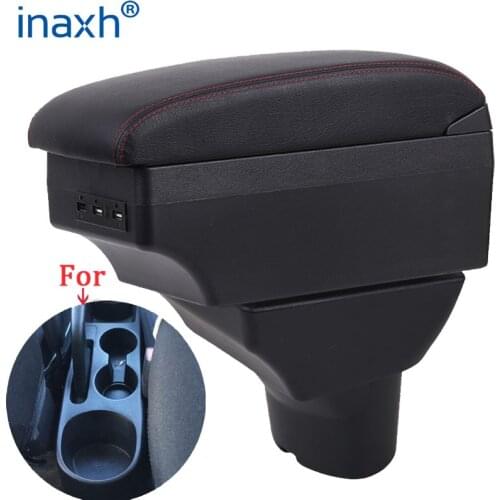 For Hyundai I20 Armrest Interior Parts special Retrofit parts Car Armrest Center Storage box with USB LED light