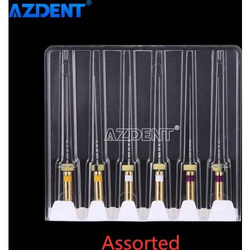 AZDENT 25mm Size 13#-19# Taper 02 Dental Nickel Titanium Path Files Endo File Engine Use Root Canal Instrument Flexible Tools