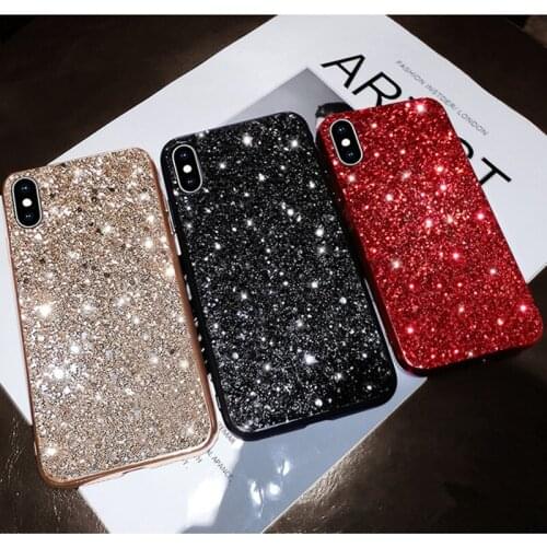 Shining Bling Glitter Sequins Cases For iphone 11 Case cover For iphone 12 Pro max 7 8 plus XR X XS MAX protection Phone bag