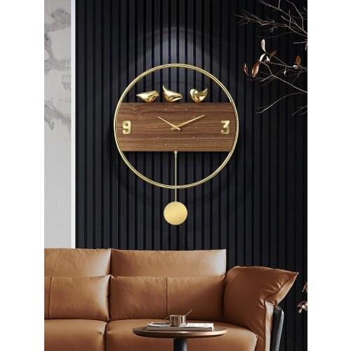 Large Luxury Bird Wall Clock Modern Design Creative Living Room Wall Clock Kitchen Nordic Reloj De Pared Home Watch BA60WC