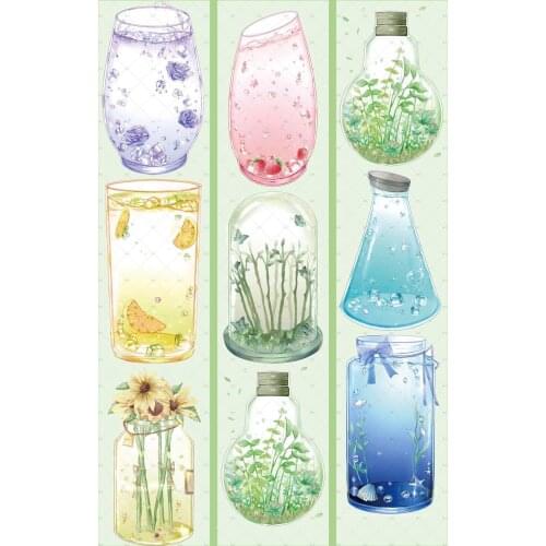 Fairy Plant Bottle1 Washi Masking Tape Bullet Journal DIY Scrapbooking Decorative Stickers