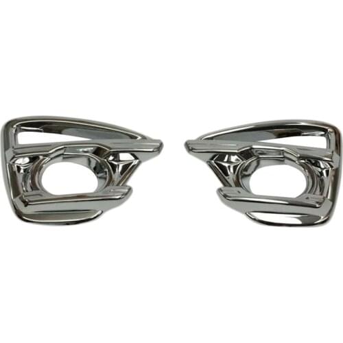 For Mazda CX-5 CX5 2015 Body Front Fog Light Lamp Frame Stick Styling ABS Chrome Cover Trim Stick Hoods 2Pcs