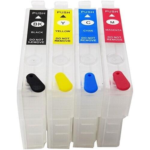 Eikshop 212 212XL Refillable Ink Cartridge No Chip For Epson Expression Home XP-4100 XP-4105 WorkForce WF-2830 WF-2850 Printer