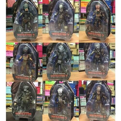 NECA Predator Figure City Hunter Guardian Shaman Snake Jungle Demon Scout Boar Lost Stalker Alien Predators Action Figures Toy