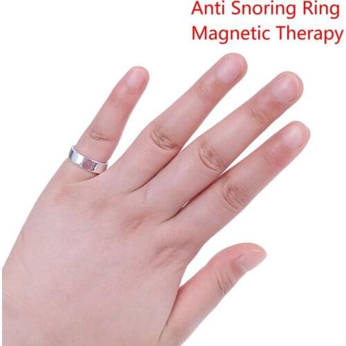 Anti Snore Ring Therapy Acupressure Treatment Against Snoring Device Snore Stopper Finger Ring Sleeping Aid 3 Sizes