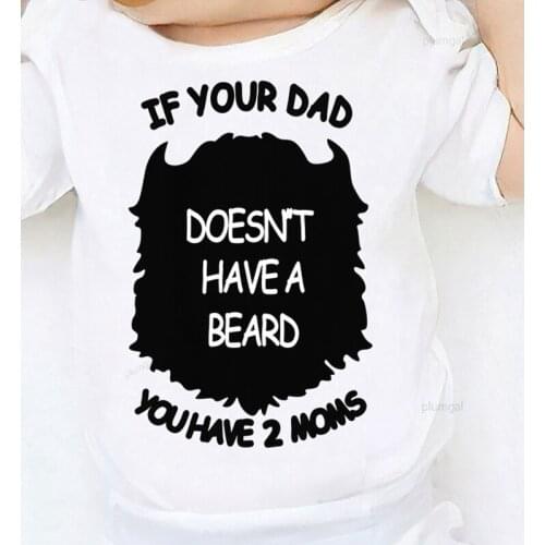 One Piece Jumpsuit Boys Clothing Fall Costume for Kids new born Baby Winter Clothes Toddler Girls Romper Print Beard Dad