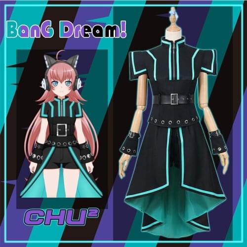 Cosplay Costume Anime Bang Dream! Tamade Chiyu RAISE A SUILEN CHU² Dresses Christmas Halloween Free shipping CG852WZP