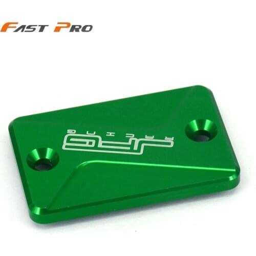 CNC Alloy Front Brake Reservoir Fluid Cover Cap Fit For KSR 50 80 110 94-08 KDX125 KDX220 KLX125 KLX150S KLX250 KLX300 KLX450R