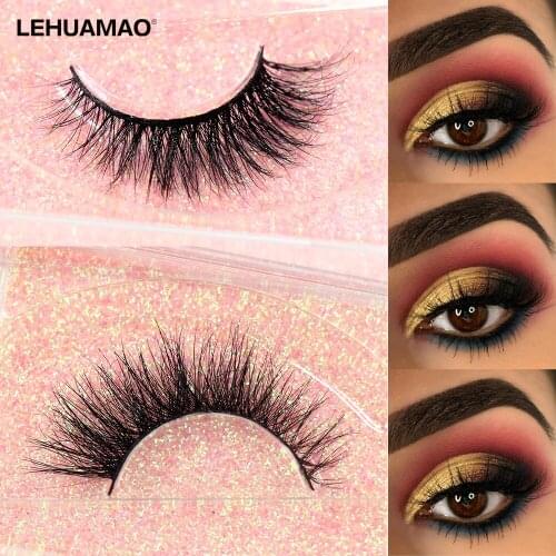 Maquiagem Makeup Eyelashes 3D Mink Lashes Fluffy Soft Wispy Natural Cross Eyelash Extension Reusable Lashes Mink False Eyelashes