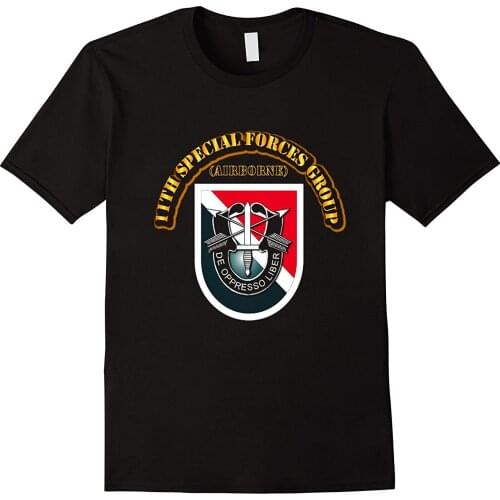 Fashion Design 11th Special Forces Group (Airborne) T-Shirt Mens Cotton Short Sleeve O-Neck T Shirt New S-3XL
