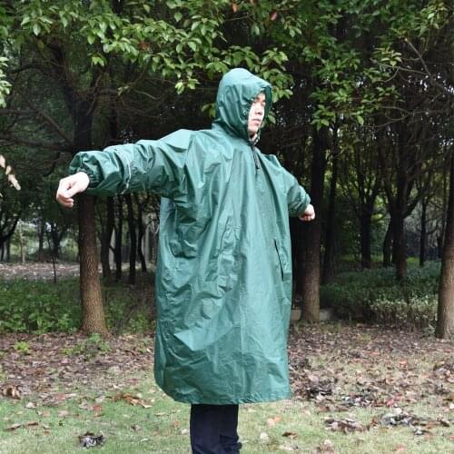 Man Military Impermeable Army Green Raincoat Waterproof Rain Coat Men Raincoat Awning From The Rain Motorcycle Rain Poncho