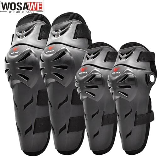 WOSAWE Adult Motorcycle knee pads Elbow Pads Moto Racing Protection Equipment Riding Guard Motocross Motorcycle Knee pads