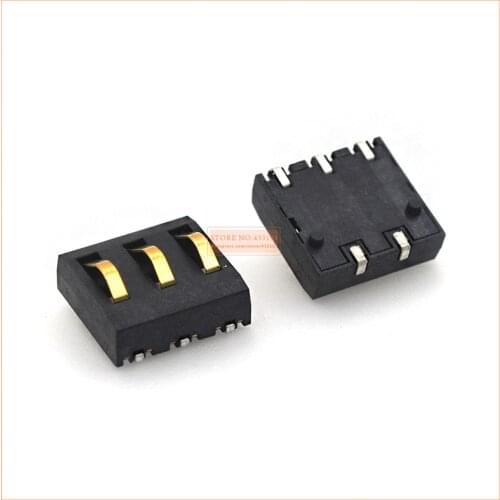 NEW 5PCS/Lot battery holder 3Pin ,battery connector, SMD mobile phone battery Connector 4.0PH BC-70-NPD