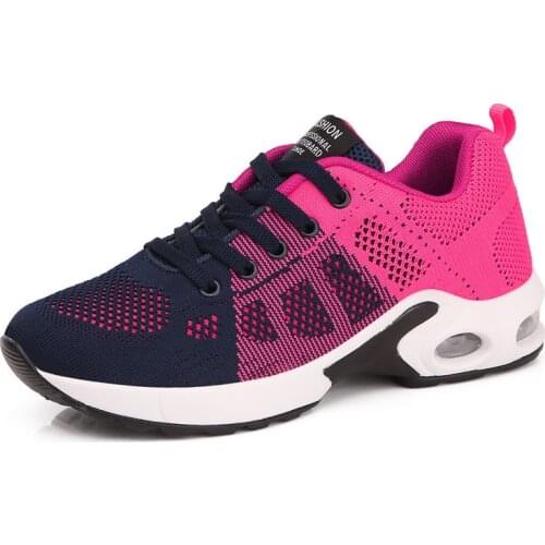 Running Shoes Spring 2020 New Ladies Mesh Air Cushion Shoes Outdoor Running Sports Shoes Women Fashion Sneakers Fitness Shoes