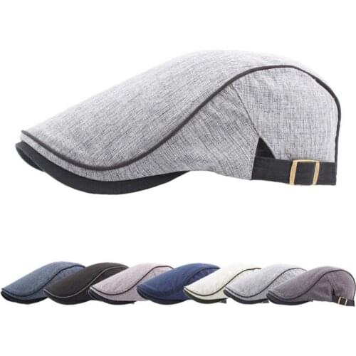 Fashion Men Women Duckbill Baseball Cap Outdoor Sports Adjustable Beret Hat Summer France Flat Cap Visor Cap Accessories