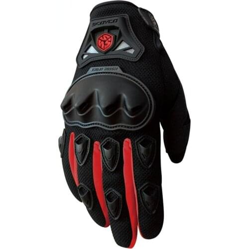 SCOYCO Motocross Half Finger Gloves Off-Road Racing Gloves Motorcycle Riding Summer Outdoor Sports Dirt Bike Enduro Guantes Luva