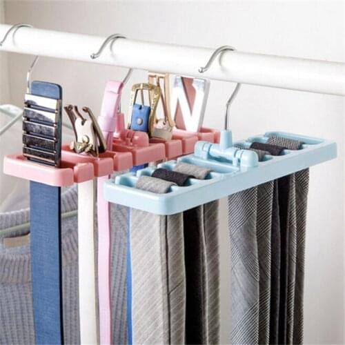 Plastic Storage Rack Tie Belt Organizer Space Saver Rotating Scarf Ties Hanger Holder Hook Closet Organization Bra Belts