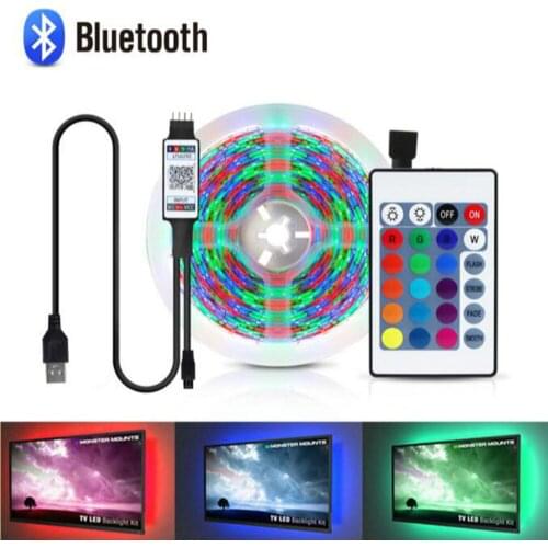 TV backlight lights 5V USB led strip light RGB luces led lights 2835SMD flexible waterproof for desktop christmas decoration