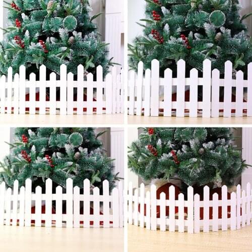 Portable Christmas decorations Christmas tree fences High Quality wooden fences
