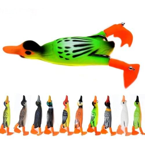 1pcs Whopper Popper Propeller Flipper Duck Fishing Lure Ducking Fishing Frog Lure 9.5cm 11.2g Artificial Bait Day Baits Bass