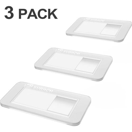 3PCTransparent matte webcam cover For laptops iPad PC Tablet Shutter Magnet Slider mobile phone lens camera Cover Privacy Sticke