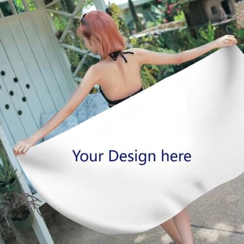 3D Printed custom made Microfiber rectangle Beach Towel for Adults Child Summer Toalla Yoga Mat 70*150cm and 150*180cm