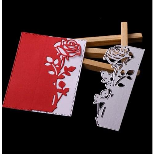 Rose Leaves border Metal Cutting Dies Stencils Die Cut for DIY Scrapbooking Album Paper Card Embossing