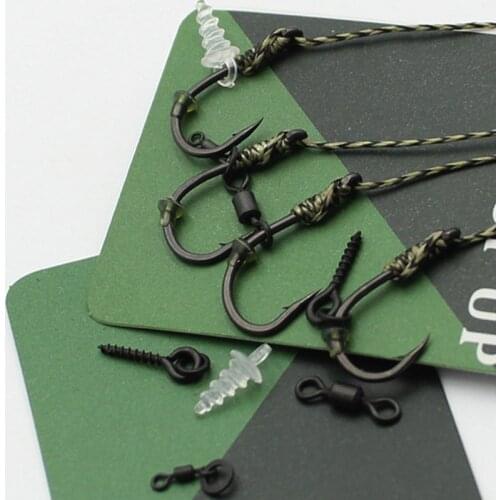 Carp Fishing Tackle Hook Stop Beads Boilies Screw Flexi Ring Swivels Rolling Swivel Accessories for Carp Fishing Pop Up Boilies