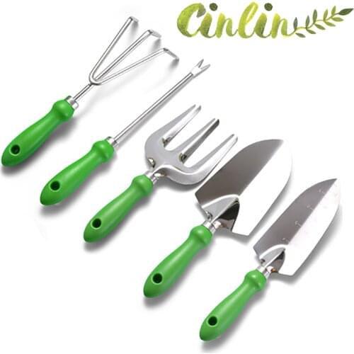 Garden Tool Soft Grip Hand Trowel Bonsai Shovel Rake,Cultivator,Weeder Tools Ergonomic Handle,Garden Lawn Farmland Transplant