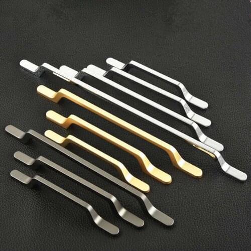 5"Lengthen Kitchen Kabinet Handle Chrome Dresser Cupboard Zinc Alloy Pulls Gold Wardrobe Drawer Furniture Shoe Closet Knob ZS011