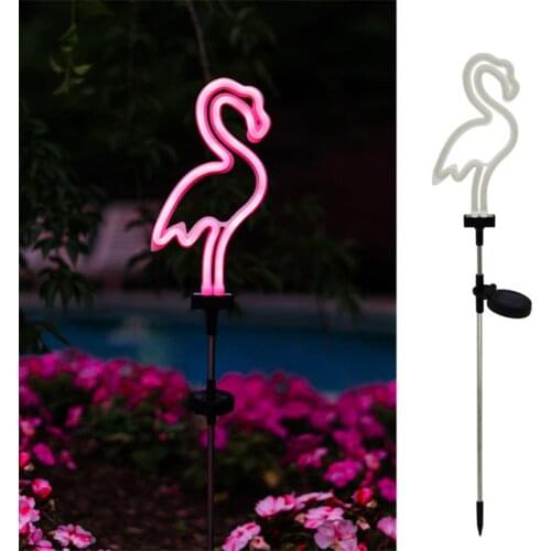 Solar Lawn Lamp Outdoor Waterproof Garden Neon Light Multicolor Led Solar Stake Lights Garden Lawn Landscape Pathway Lights