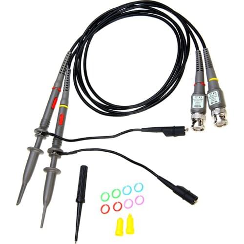 2Pcs/Set High Quality Oscilloscope Probe 100MHz Oscilloscope Scope Analyzer Clip Probe Test Leads Measure Accessories