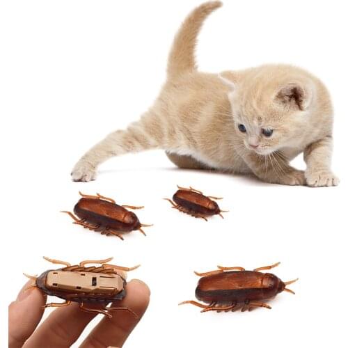 Funny Pet Cat Electronic Toys Cockroach Mouse Spider Electric Animal Interactive Training Toys Pet Supplies
