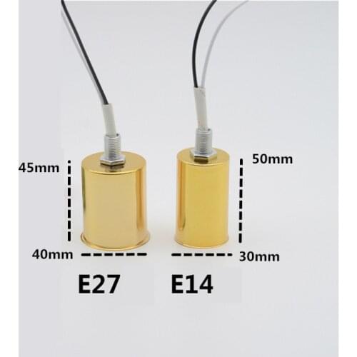 10PCS 3 years warranty E26/E27 Screw Bulb ceramics Shell Base Lamp Holder Pendant Lighting Socket Ceiling Light Adaptor Cable