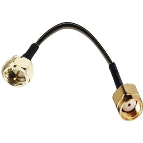 10pcs RP-SMA Male to F Male Plug RF Straight Extension Pigtail coax Cable RG174 10/15/20/30/50cm