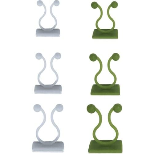 100Pcs Plant Climbing Wall Fixture Clips Invisible Vines Sticky Hook Fixer Decor