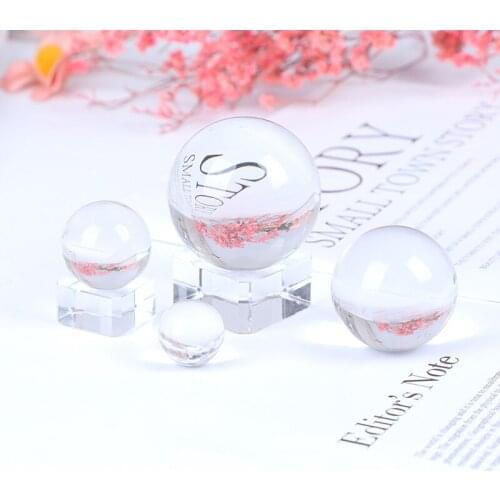 20/30/40/50mm Crystal Ball Quartz Glass Transparent Ball Spheres Glass Ball Photography Balls Crystal Craft Decor Feng Shui