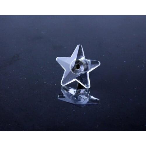 200pcs/lot 28MM Pentagram crystal Beads for DIY Fiber Optic Chandelier Free Shipping