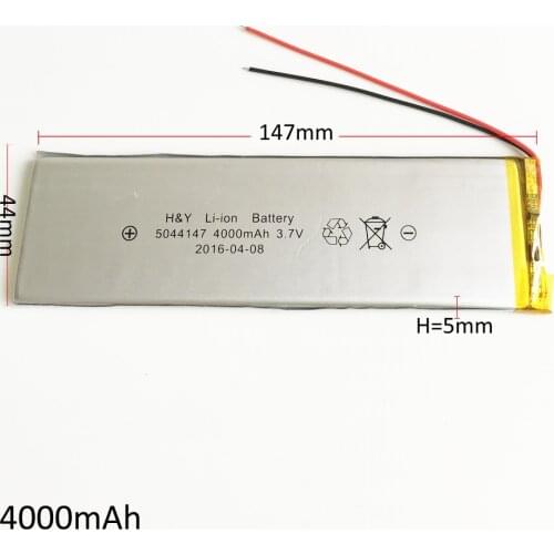 3.7V 4000mAh 5044147 Li-Po Polymer Lithium Rechargeable Battery Cells For Tablet PC Power bank GPS PSP PAD DVD E-Books Laptop DV