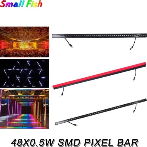 48X0.5W Led Pixel Tube SMD 5050 Dj Disco Stage Wall Washer Light RGB 3IN1 Bar Light DMX 512 Controller For Wedding Club Party