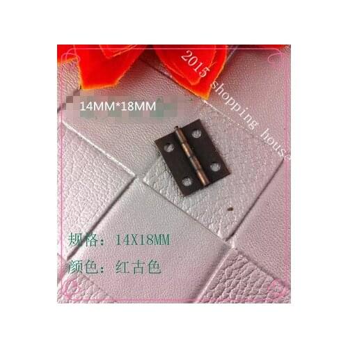 A016 Hardware accessories Wooden packing box accessories small mini hinge rectangular flat sheet 14mm*18mm