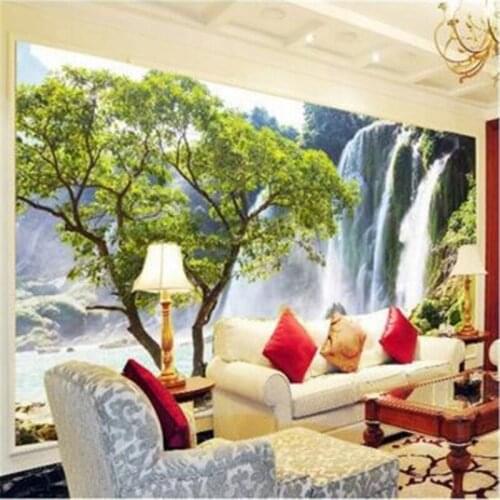 Beibehang Custom photo wallpaper Large mural Living room sofa stereoscopic landscape scenery wallpaper 3d mural badroom hotel