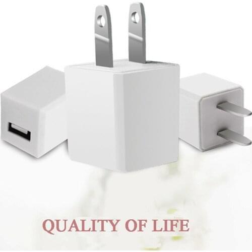 100pcs 5V 1A Mobile Phone USB Fast Charger head Quick charge US Plug Travel Wall Adapter for Android For iph