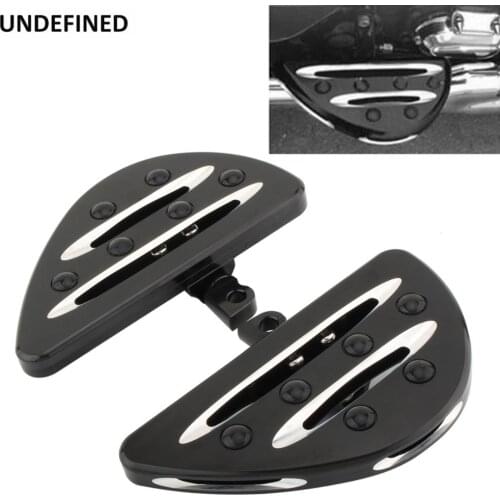 Black Motorcycle Driver Floorboard CNC Male Mount Footrests Foot Pegs for Harley Touring FLH Road King Dyna FXD Sportster XL1200