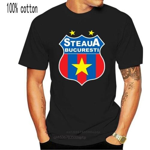 Steaua Bucharest Club T Shirt Camiseta Futbol Romania Fotbal 100% Cotton T-shirts For Man Top Tee