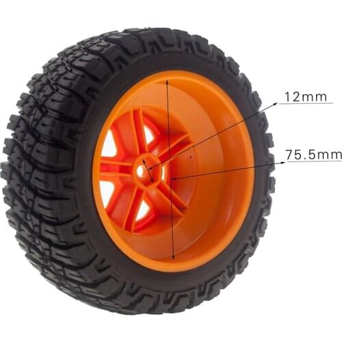 Huanqi 727 Remo Dead Mouse 10 Type a Durable Tires Spare Parts Tires 120mm in Diameter for 1/10 Short Course Truck
