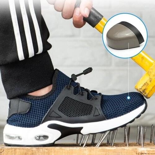Dropshipping Indestructible Shoes Men and Women Steel Toe Safety Shoes Puncture-Proof Work Boots Cushion Breathable Sneakers