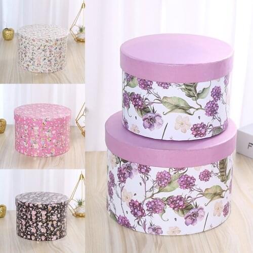 Round cylindrical Hug Bucket Set Gift Box Valentines Day Gift Florist Supply Wedding Home Decor
